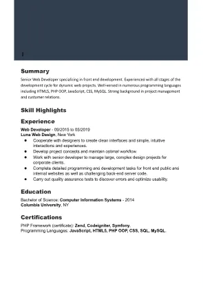 Resume Template 3