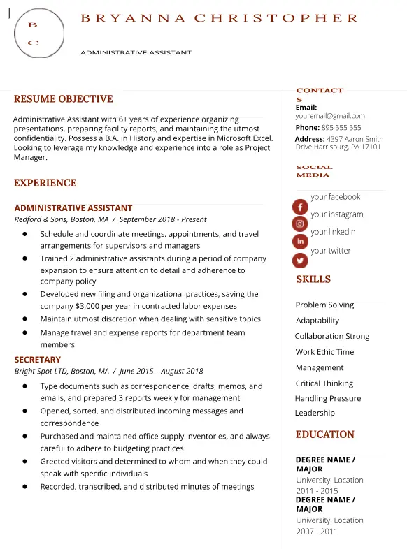 Resume Template 11