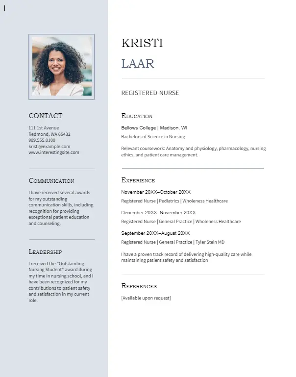 Resume Template 8